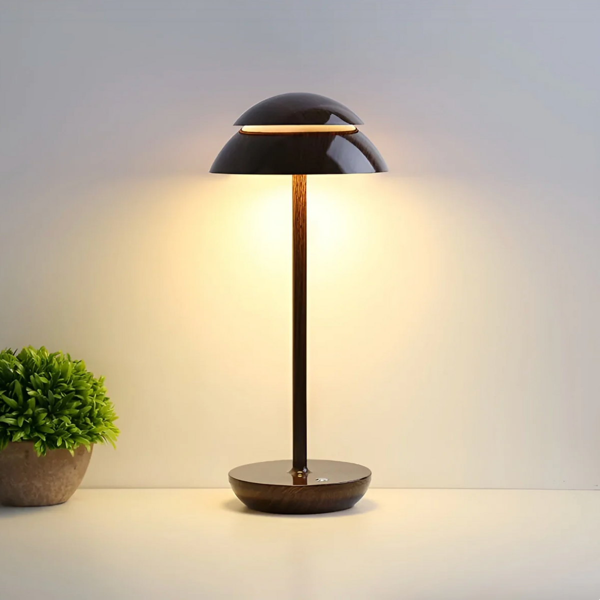 Kabellose Dimmbare LED Akku Tischleuchte LuxeGlow - Modern über Touch | Wohnzimmer | Leselampe | Nachttischlampe