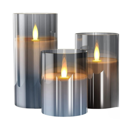 LED-Kerzen Set mit warmweißem Licht, Timer und Fernbedienung – flammenlose Deko-Kerzen