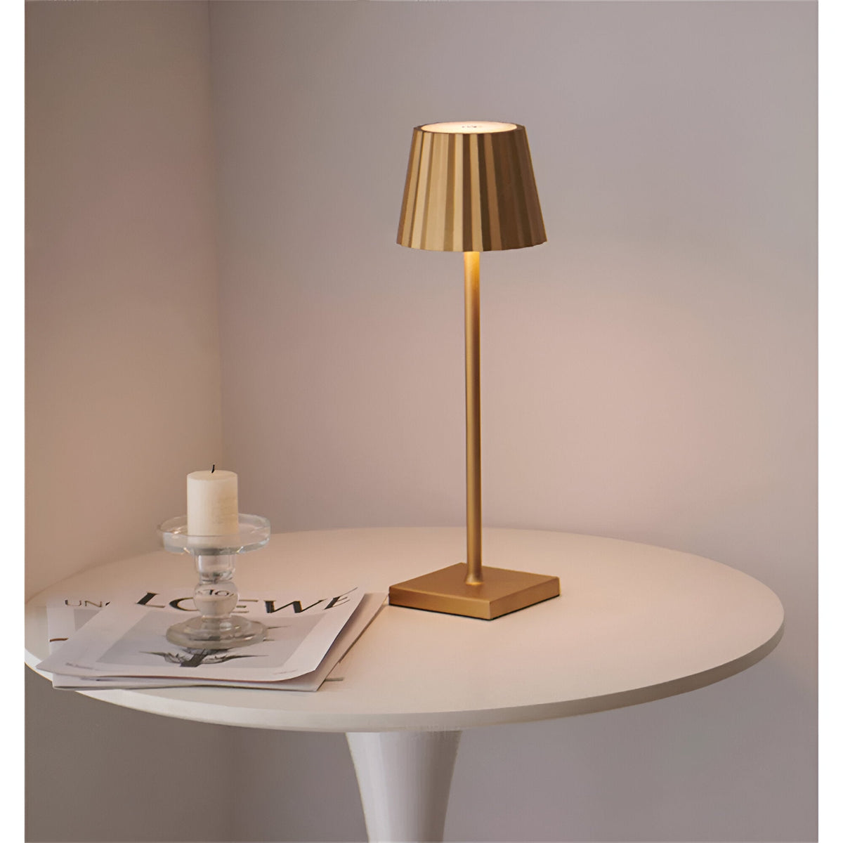 LaminaTouch 2.0 - Dimmbare Kabellose und Wiederaufladbare Moderne LED-Tischlampe