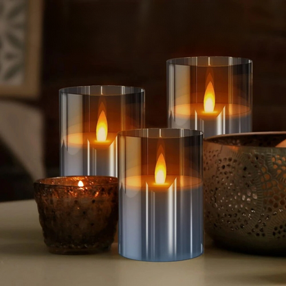 LED-Kerzen Set mit warmweißem Licht, Timer und Fernbedienung – flammenlose Deko-Kerzen