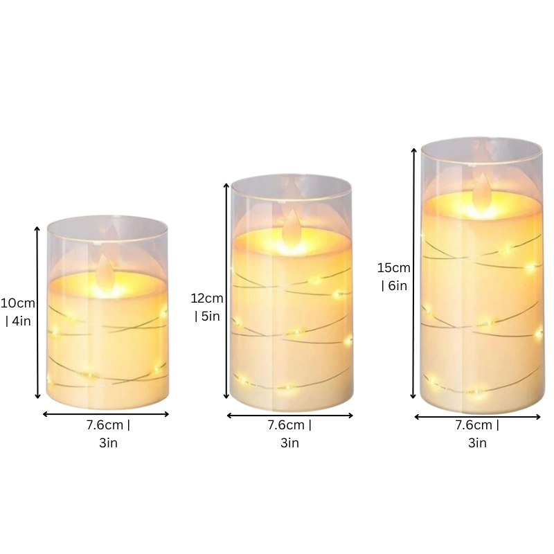 LED-Kerzen Set mit warmweißem Licht, Timer und Fernbedienung – flammenlose Deko-Kerzen