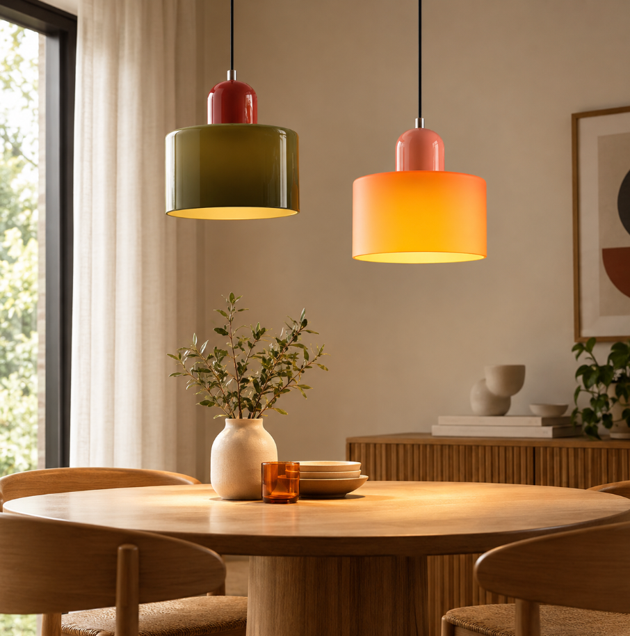 Bauhaus Pendelleuchte – Moderne Design Hängeleuchte - Perfekt für Wohnzimmer, Esszimmer und Flur