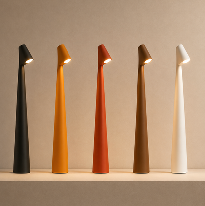 Akku Nachttischlampe - 3-stufig dimmbares Touch Licht | Kabellose LED-Nachttischlampe im nordischen Design
