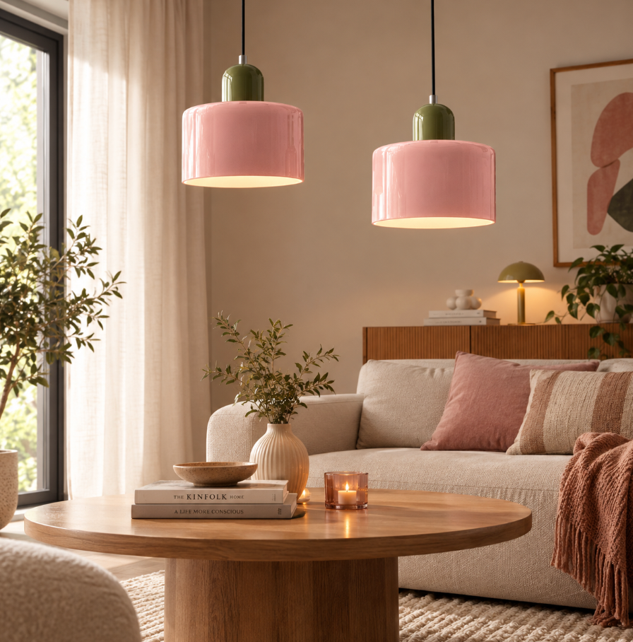 Bauhaus Pendelleuchte – Moderne Design Hängeleuchte - Perfekt für Wohnzimmer, Esszimmer und Flur