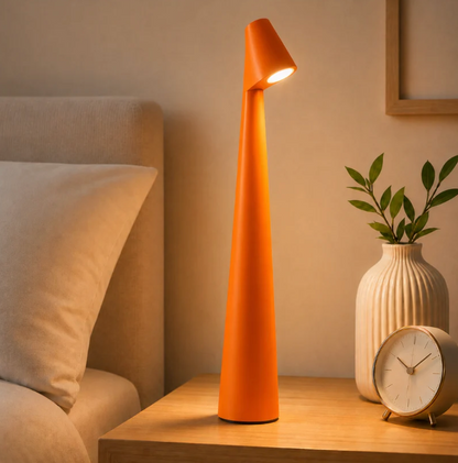 Kabellose LED Tischlampe mit USB Akku 'NordLight', dimmbar per Touch, Nachttischlampe und Leselampe