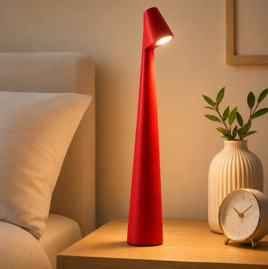 Kabellose LED Tischlampe mit USB Akku 'NordLight', dimmbar per Touch, Nachttischlampe und Leselampe