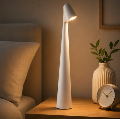 Kabellose LED Tischlampe mit USB Akku 'NordLight', dimmbar per Touch, Nachttischlampe und Leselampe