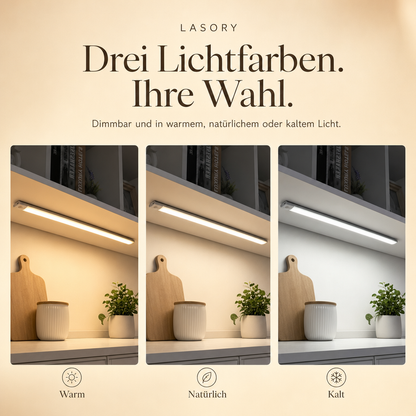 LazyStick dimmbar mit drei Lichtfarben: warm, natürlich und kalt