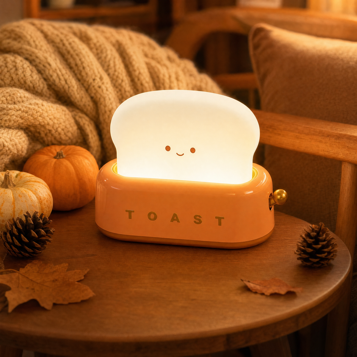 LED Nachtlicht in Toaster Form ToastLight in Orange